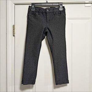 Hot Kiss Get the Lift 😘 Cropped Stretch Charcoal Grey Pant w/ Cuff Size 5 SEXY!